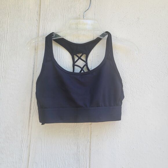 Victoria Sport size xs black racerback sports bra wireless strappy - Picture 1 of 5